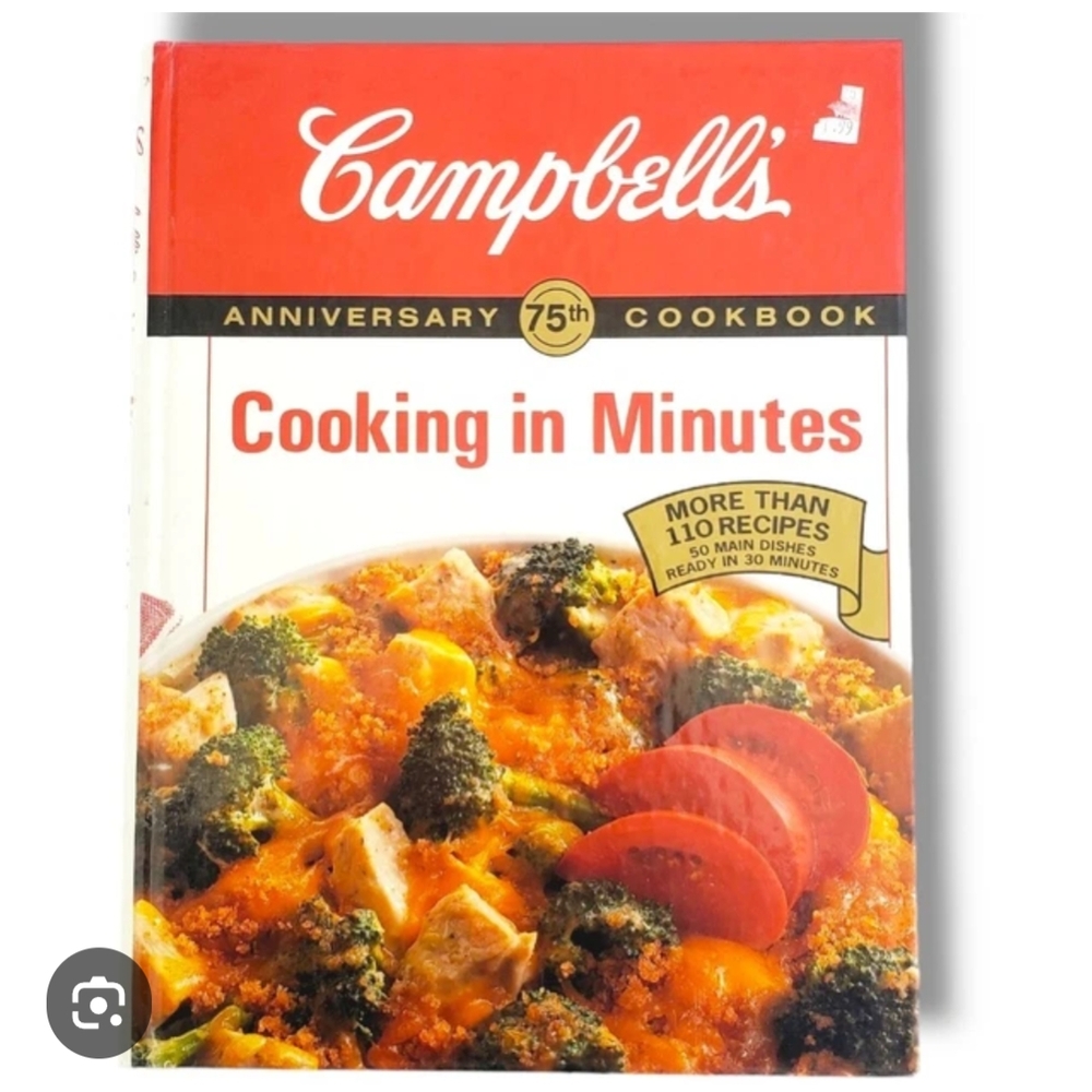 Vintage Campbell's 75th Anniversary Cooking in Minutes Cookbook EUC